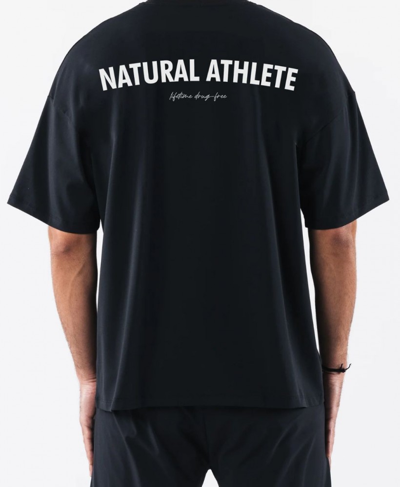 Natural Athlete Statement Black Tee