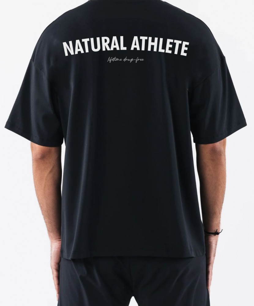 Natural Athlete Statement Black Tee